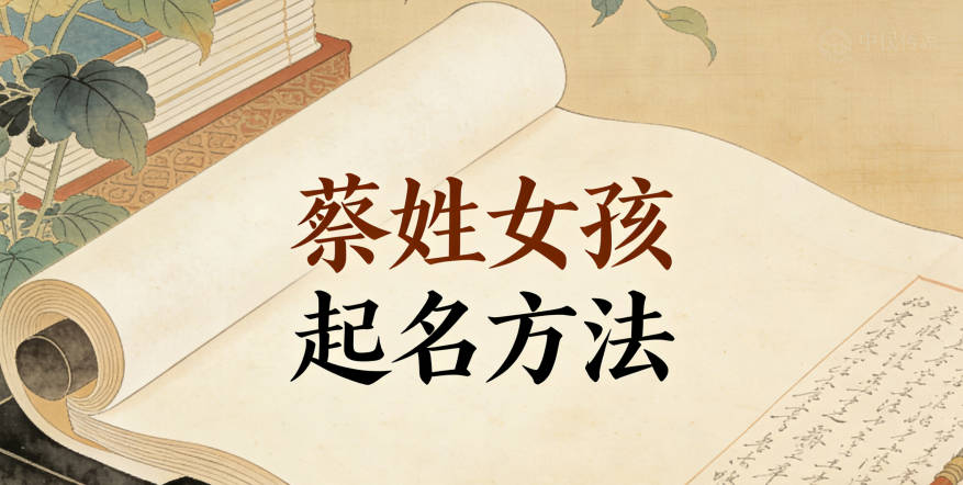 今天就來聊聊怎么給蔡姓女孩起名字才既好聽又有寓意