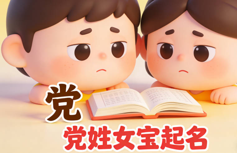 給黨姓女寶起個好名字可真是件頭疼事——既要寓意吉祥，又要好聽好寫