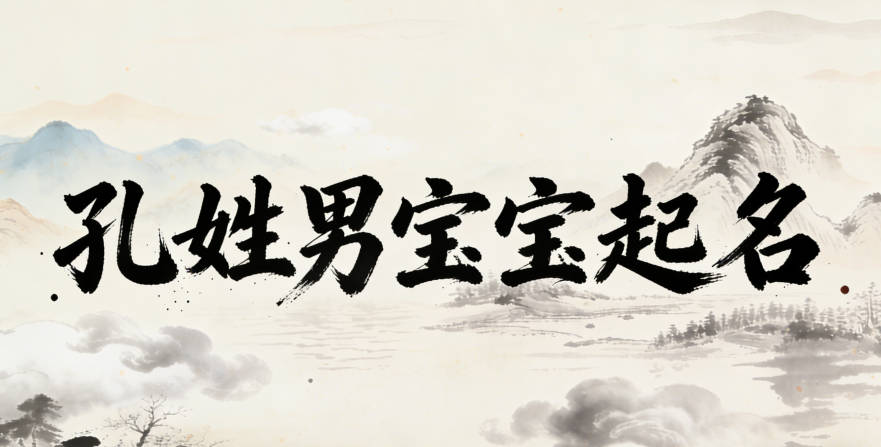 孔姓男寶寶起名順口響亮