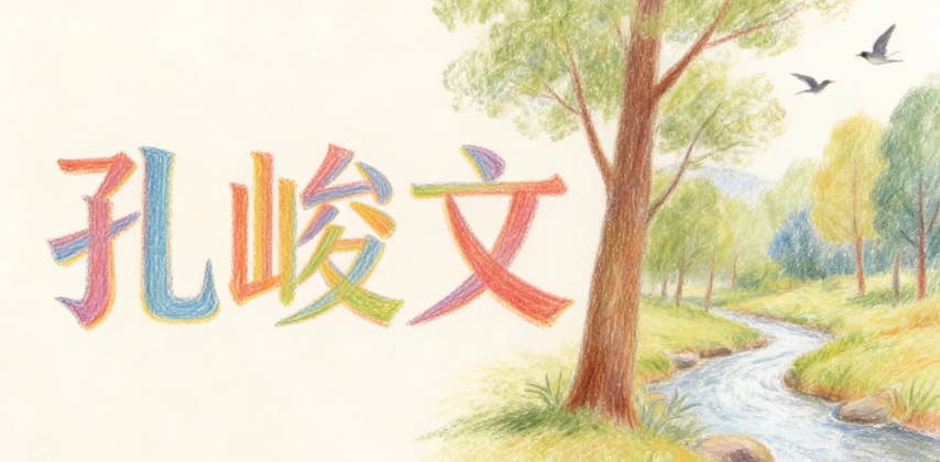 孔峻文，讀起來特別響亮