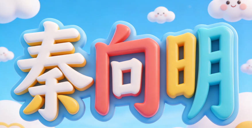 秦向明，向代表方向，明代表光明