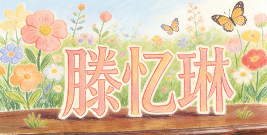 變成滕憶琳，保留了憶的詩意，又避免了負面聯(lián)想