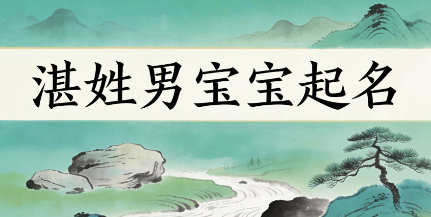 湛姓男寶寶起名經(jīng)典大氣