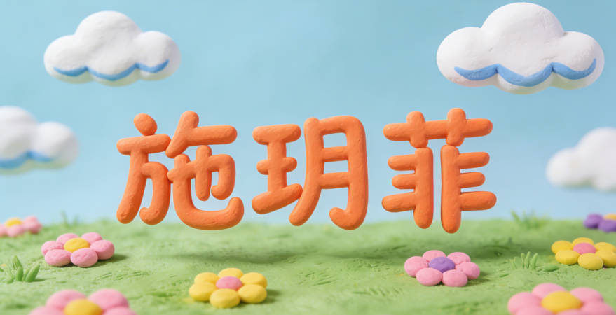 施玥菲，玥是神珠，寓意吉祥，菲是花草美麗