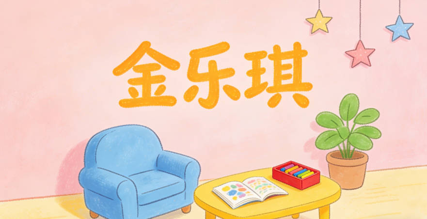 金樂琪，樂是快樂，琪是美玉