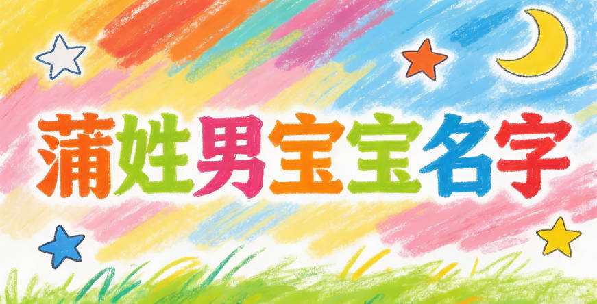 大氣有格局的蒲姓男寶寶名字