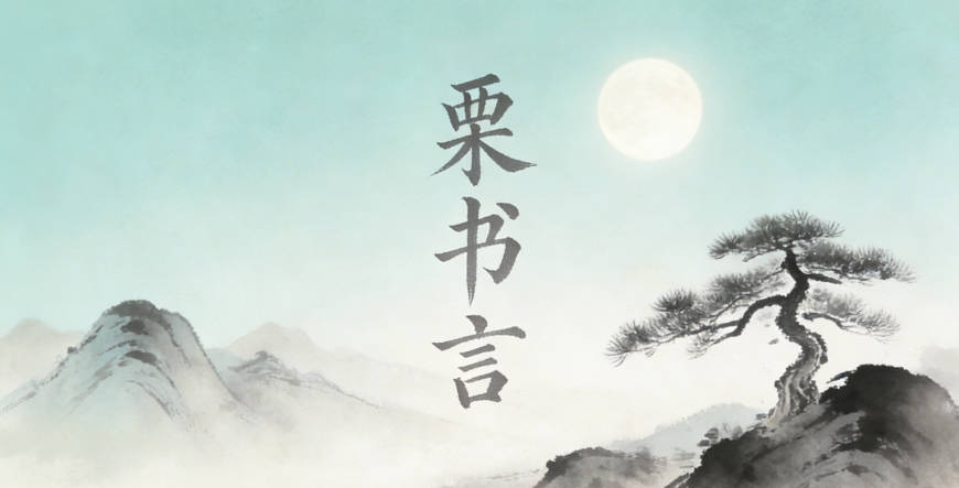 栗書言，書代表知識，言代表言傳身教