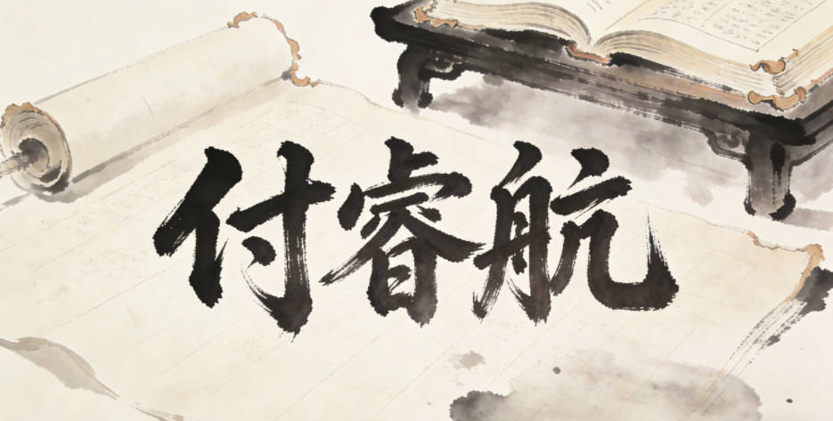 付睿航，睿是傳統(tǒng)文化里的智慧，航是現代的進取