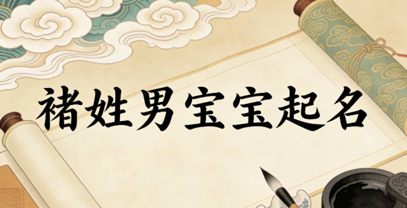 褚姓男寶寶起名經典大氣