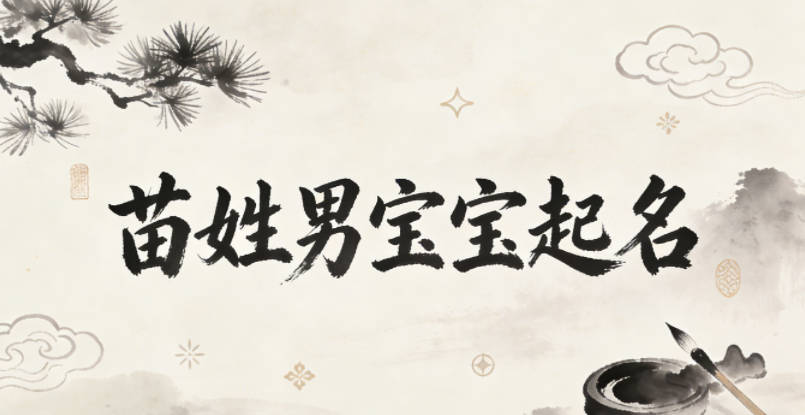 苗姓男寶寶起名好聽又獨特