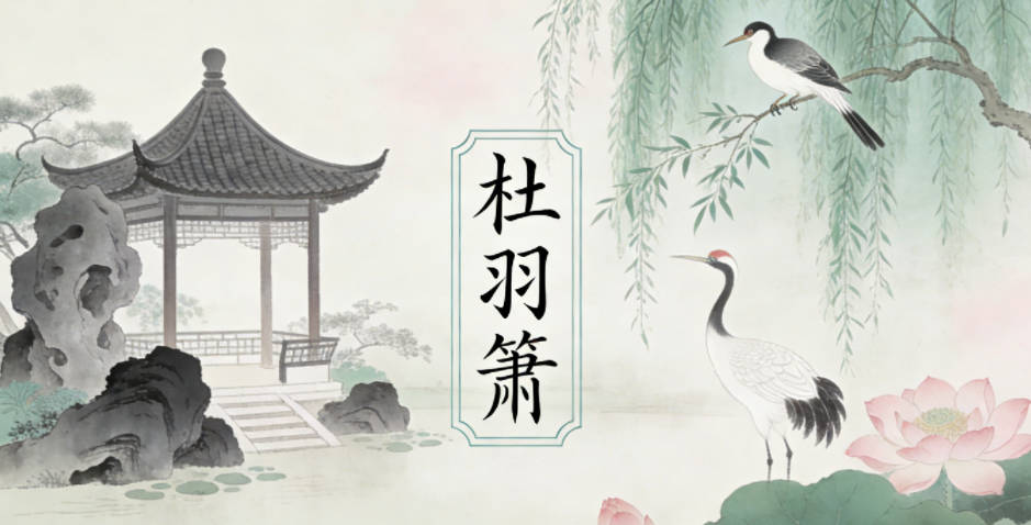 杜羽簫,羽象征自由輕盈,簫是傳統樂器,自帶悠遠的藝術氛圍