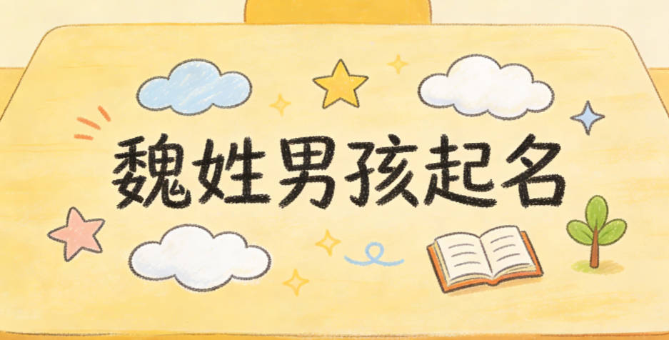 魏姓男孩起名大全