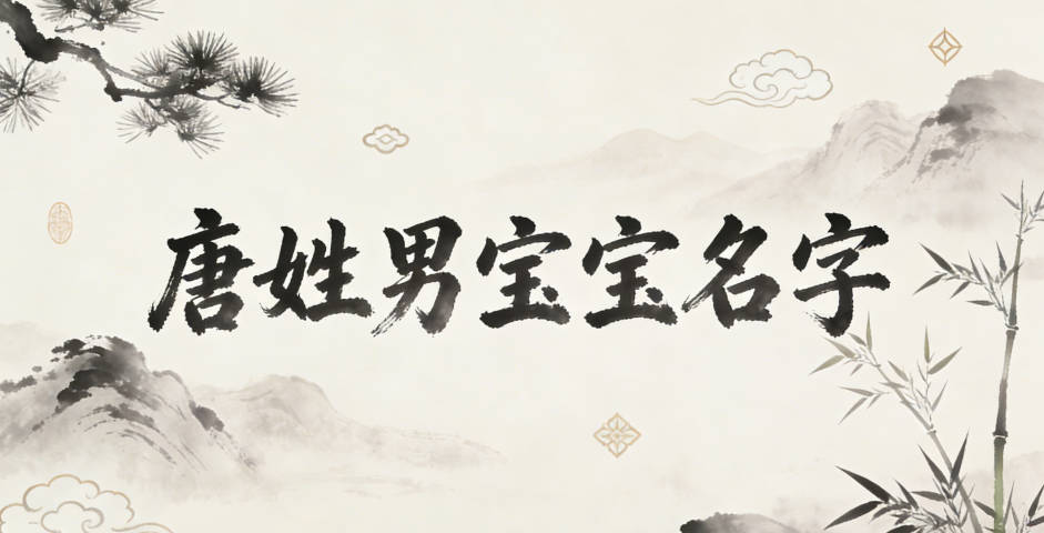 好聽順口的唐姓男寶寶名字推薦