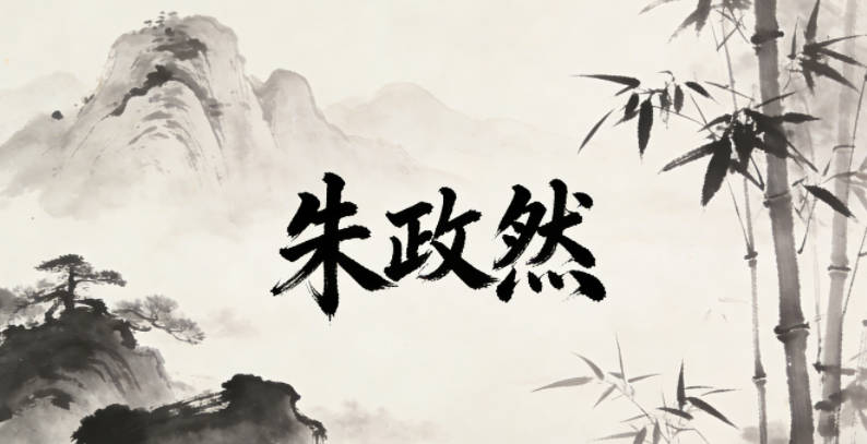 朱政然，政蘊含公正之意，然代表守信明事理